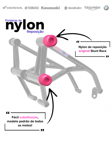 Batente nilon superior modelo novo Colorido stunt cage
